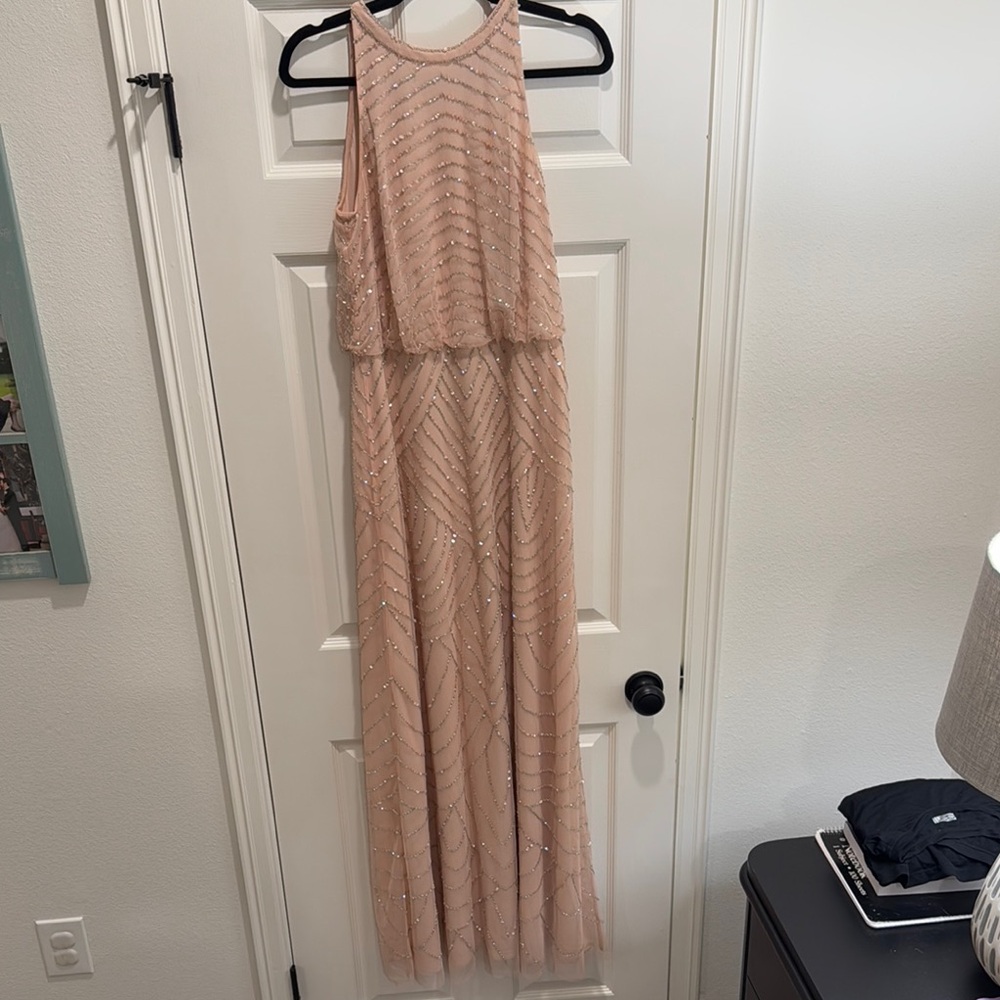 Pink Sequin Bridesmaid or Event Dress